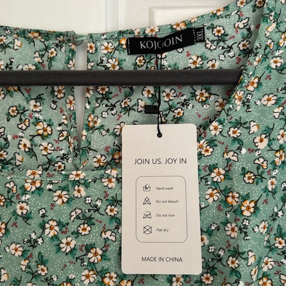 Green Floral Dress
